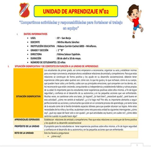 UNIDAD DE APRENDIZAJE Nº 1 - 1° GRADO MAESTRA JANET.docx