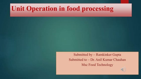 DEHYDRATION IN FOODS AND FOOD PRESERVATION | PPT