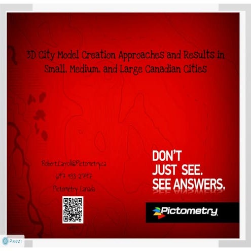 3D City Model Review of Canadian Cities