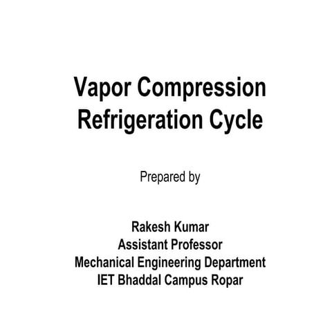 Vapour Compression Refrigeration System.ppt