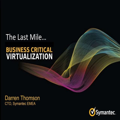 Virtualizing Business cCritical Applications_ Darren Thomson