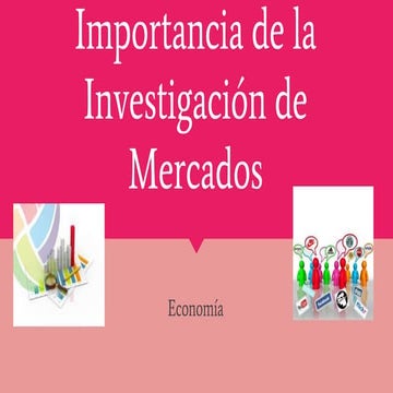 Importancia de la investigación de mercados