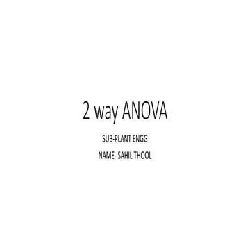 2 way anova