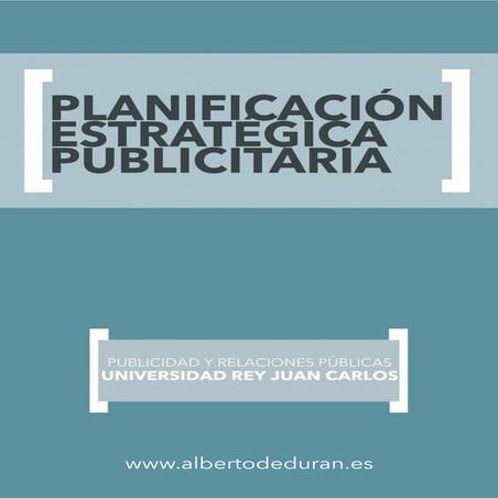 Planificación Estratégica Publicitaria