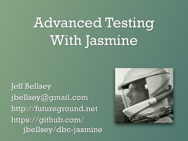 Advanced Jasmine