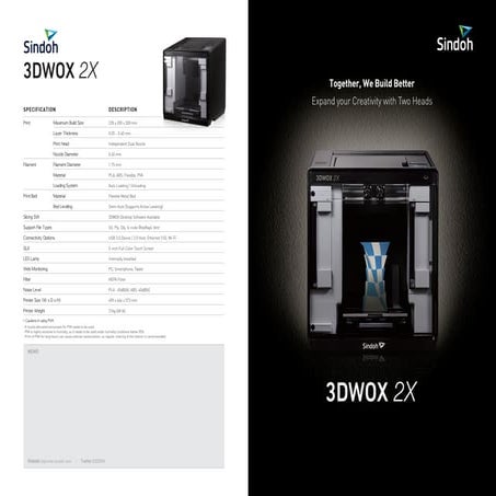 3DWOX 2X | PDF