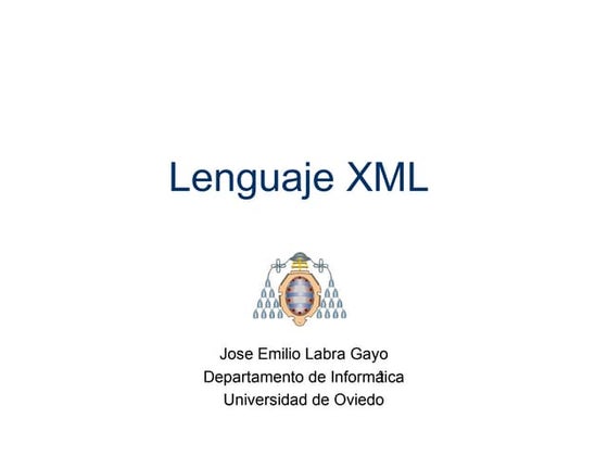 Introducción a XML: Sintaxis y documentos bien formados