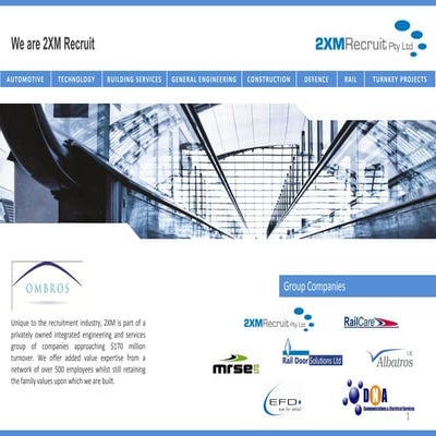 2 Xm Recruit Pty Presentation