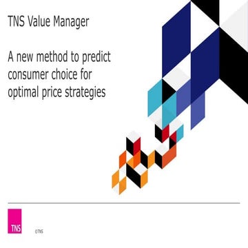 Использование методики TNS Value Manager для построения оптимальных ценовых с...