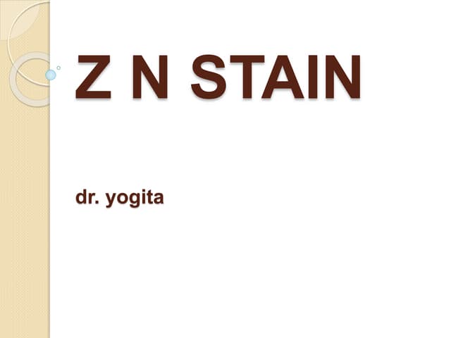  Ziehl-Neelsen n stain / Acid fast stain