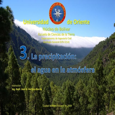 3. La precipitación