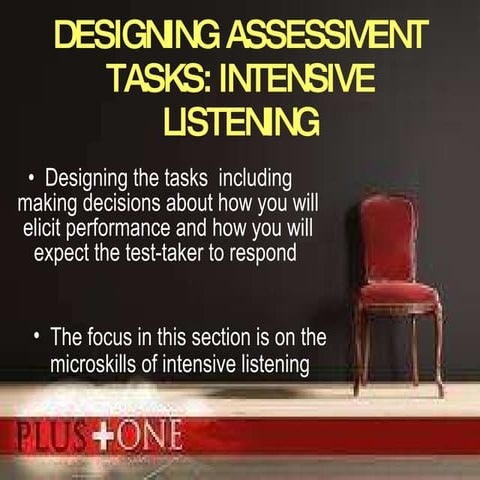 Assessing Listening part 3