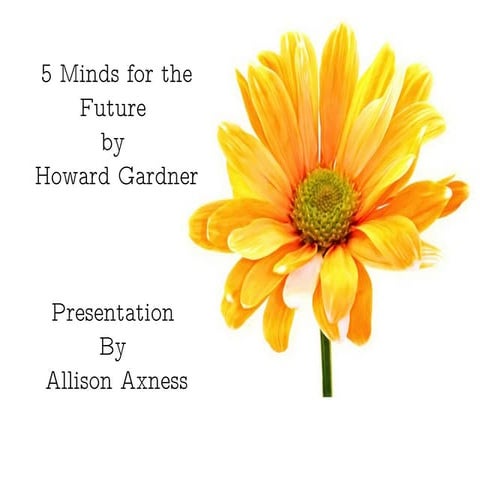 MM Book Presentation:  5 Minds for the Future