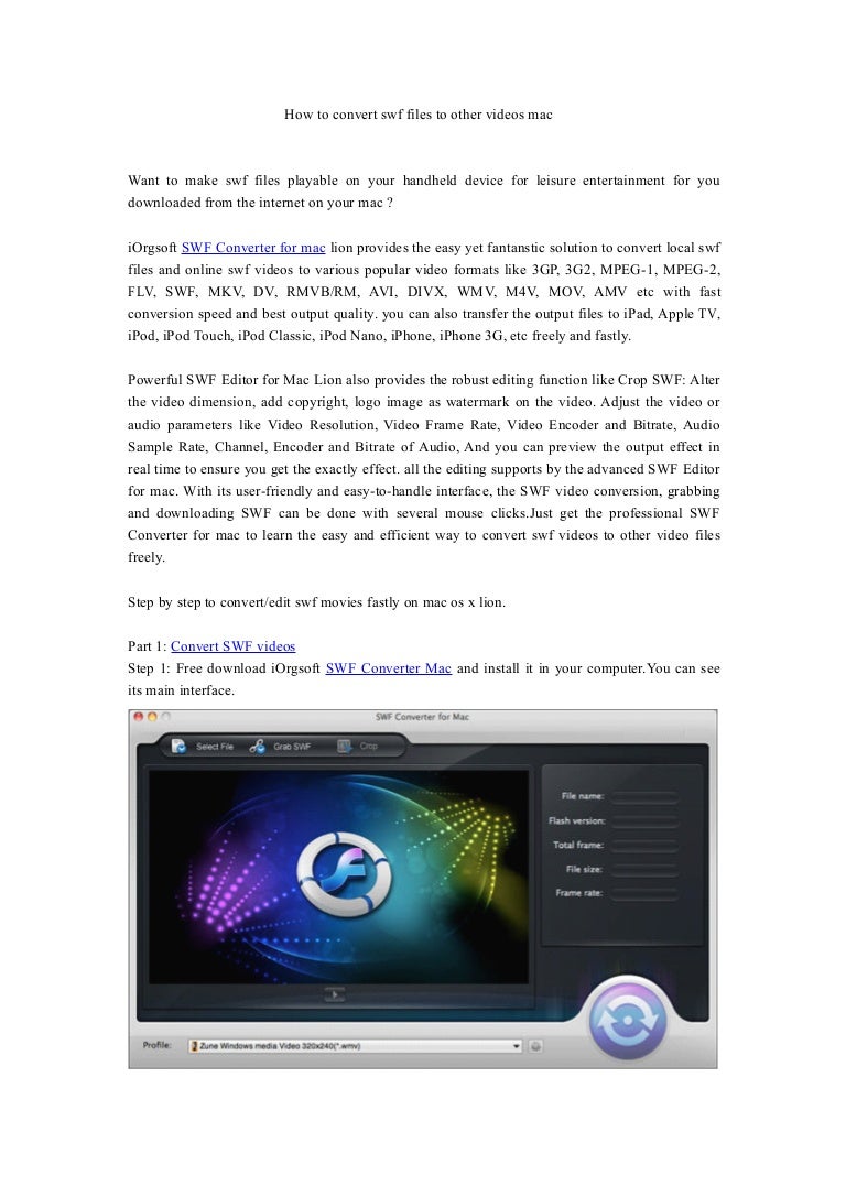 free swf converter mac free swf converter mac