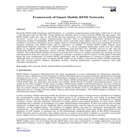 3.[13 21]framework of smart mobile rfid networks