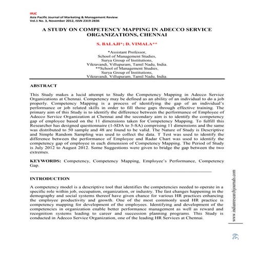 Competency mapping questionnaire | DOC