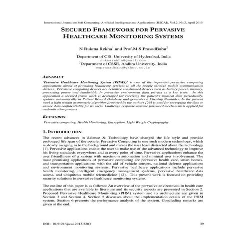 Security framework for cloud based Electronic Health Record (EHR ...