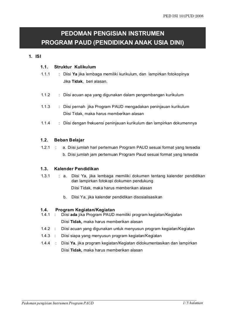 Contoh Visi Dan Misi Lembaga Paud – Galerisoal.com