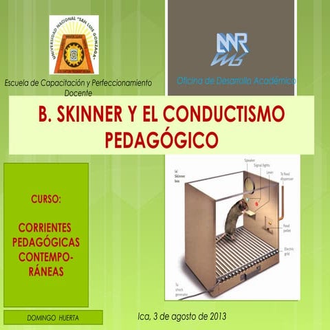 Skinner y el Conductismo Pedagógico