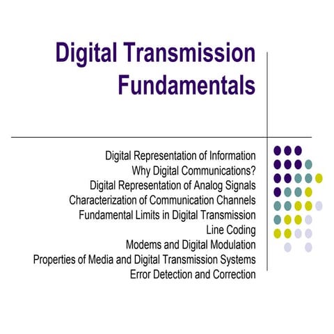 3. digital transmission fundamentals
