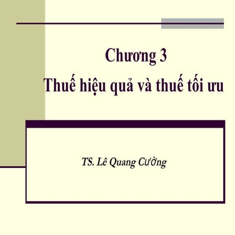 3.thuế hiệu quả và thuế tối ưu