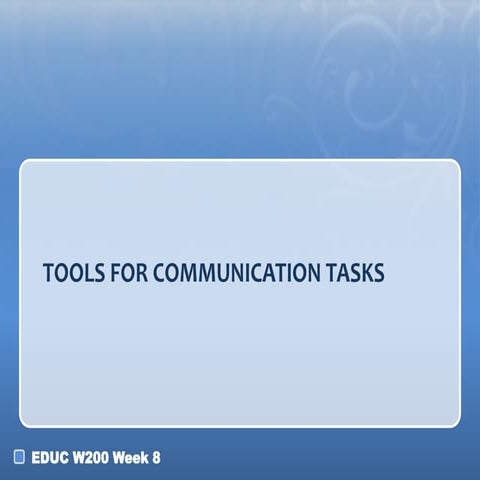 3. tech for communications