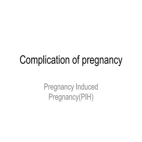 3. complication of pregnancy