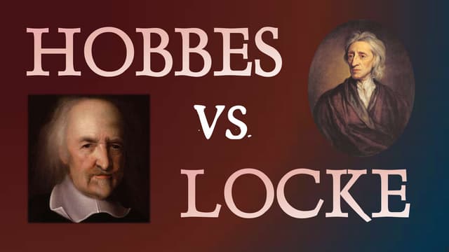 Thomas Hobbes vs. John Locke