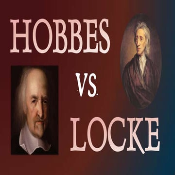Thomas Hobbes vs. John Locke