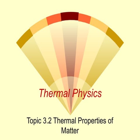 3.2   thermal properties of matter