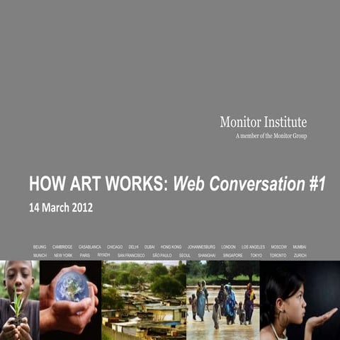 How Art Works: March 14 Web Conversation Deck