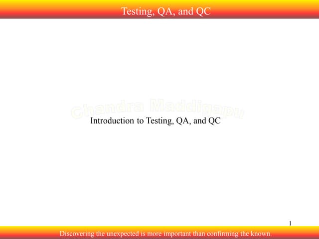 3. introduction to software testing