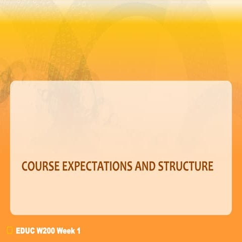 3. course expectations week 1