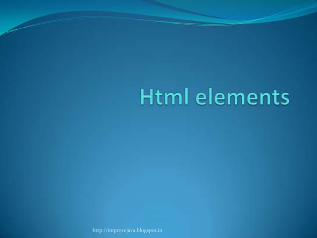 3. elements