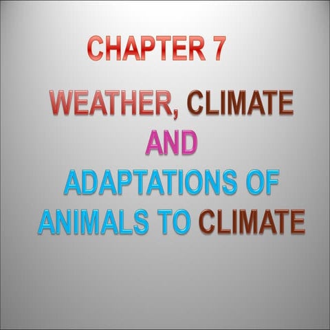 3. 7. weather climate