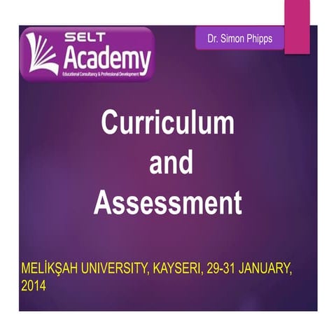 3.1 curriculum and assessment: plenary CTS-Academic