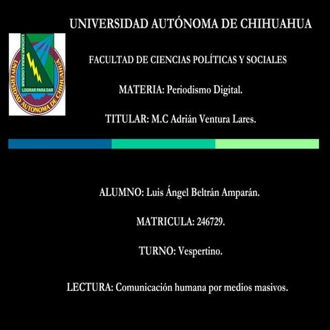 Comunicacion medios masivos