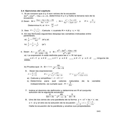 3.4 ejercicios del capítulo 3 (mayo 07)
