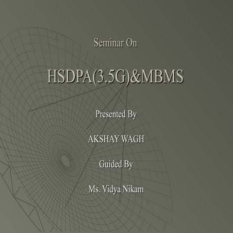 HSDPA(High Speed Downlink Packet Access)