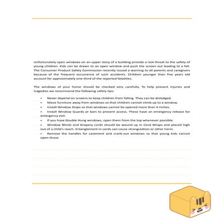 3.22 window fall prevention