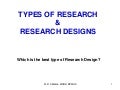 Study design in research