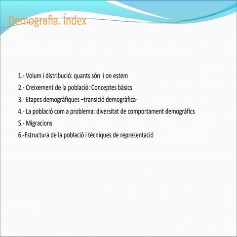 3. estudi de la població