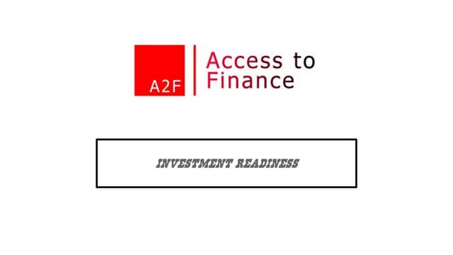 3. Warren Lunt - A2F Investment Readiness