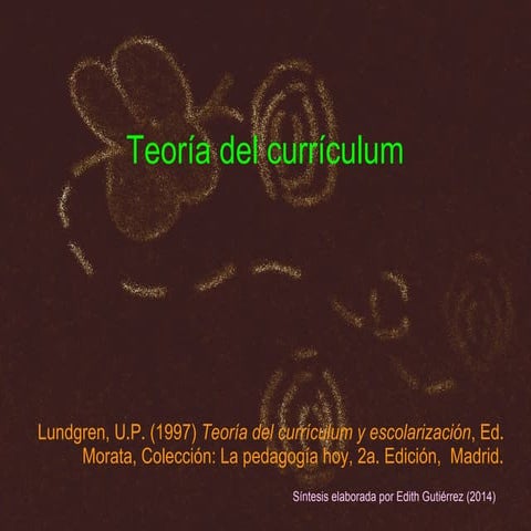 Teoría del currículum