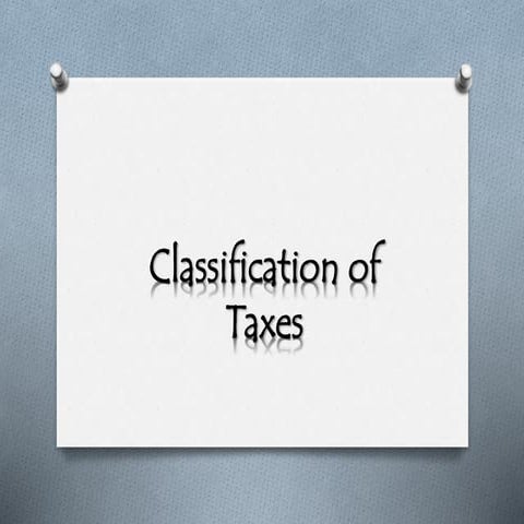taxation