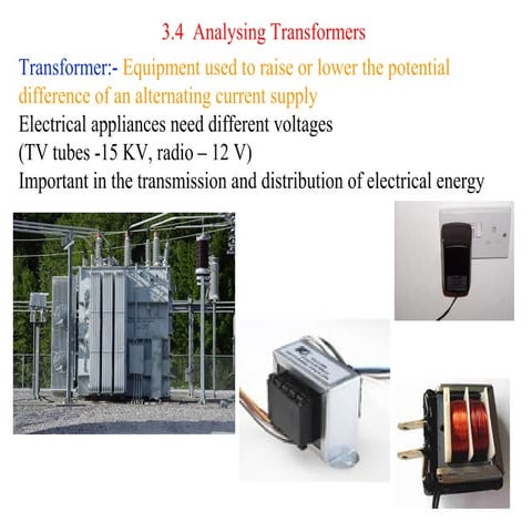 3.4 analysing transformer | PPT | Home Appliances | Home & Garden