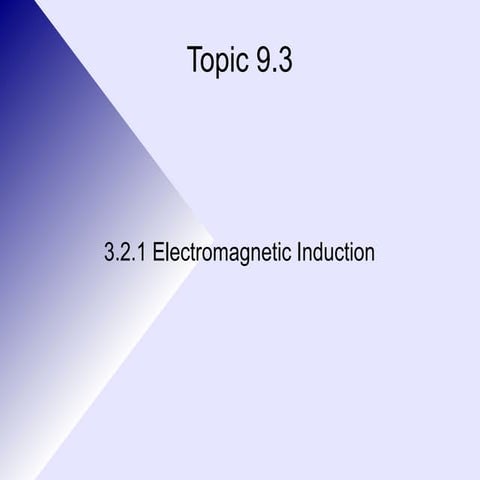 3.2.1   electomagnetic induction