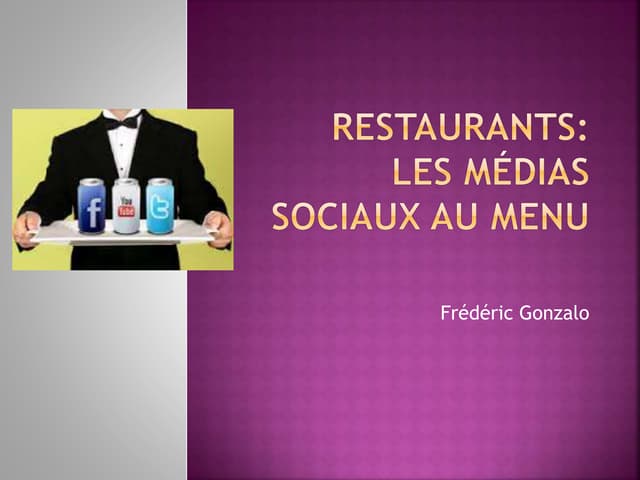 Restaurants les médias sociaux au menu