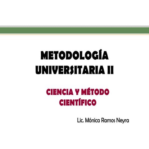 Diapositiva el metodo cientifico | PPTX