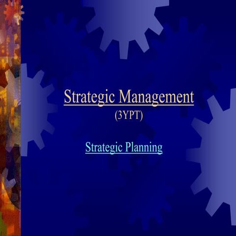 3. strategic planning